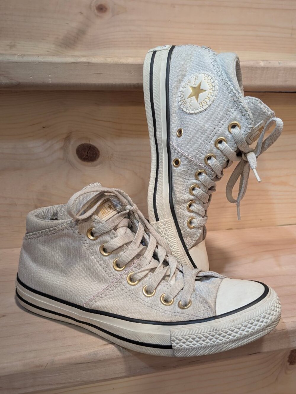 Converse Women's 7 Chuck Taylor All Star Madison Mid Canvas Fossilized Sneakers